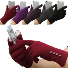 Fashion News Stylish Winter Knitted Wool Touch Screen Warm Short Gloves Womens Winter Outdoor Sport Keep Warm Gloves