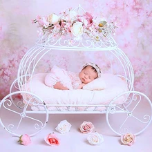 Хороший новорожденный реквизит для фотосъемки детская железная Принцесса Золушка карета реквизит позирует Тыква автомобиль позер фотография, фото реквизит