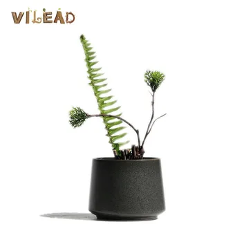 

VILEAD 11.5cm Ceramic Vases Vintage Mini Hydroponic Plant Cactus Vase Living Room Desktop Personality Home Office Decoration