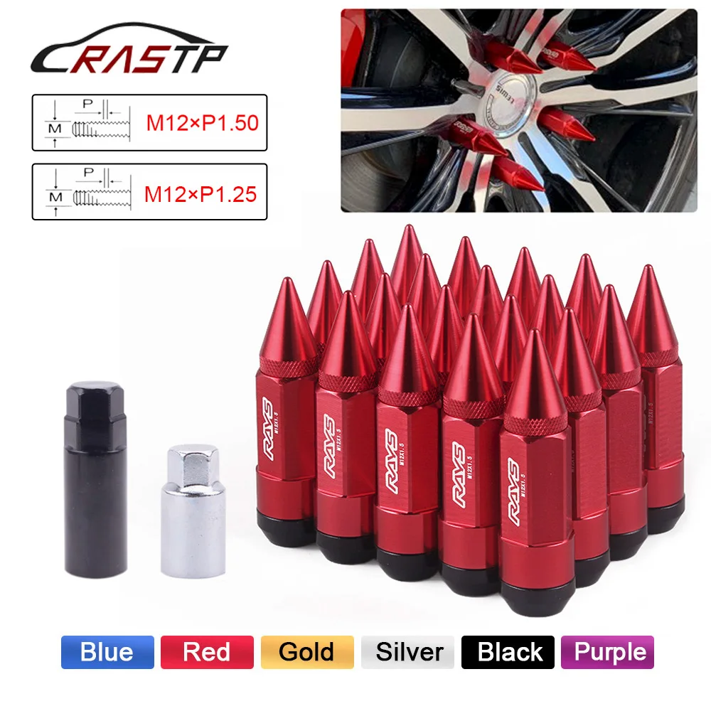 Φ/M12X1.25 RASTP M12X1.5 Расширенный тюнер колесные диски гаечные гайки Racing Jdm Шипованный