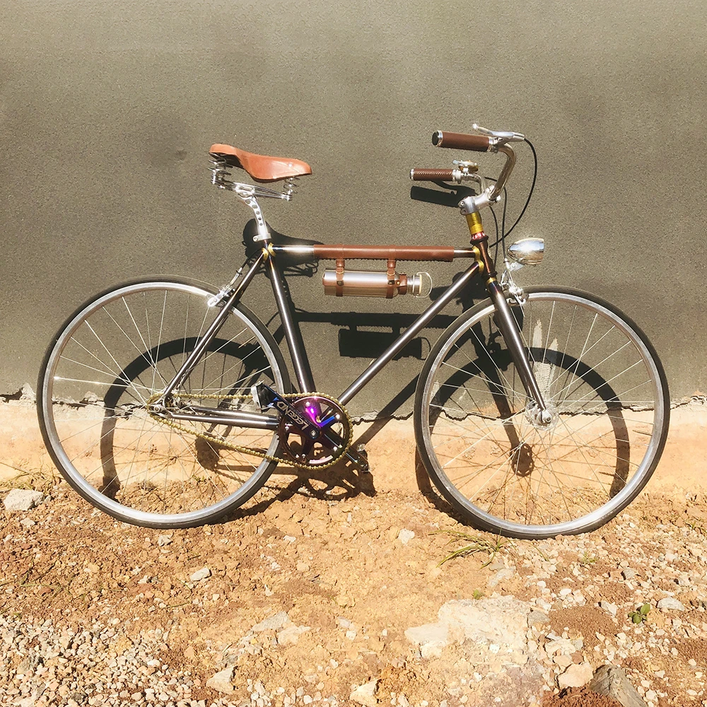 レトロな道路自転車シングルスピードクロームモリブデン鋼フレームヴィンテージ自転車700cとフリーホイールライトvブレーキアクセサリー Bicycle Aliexpress