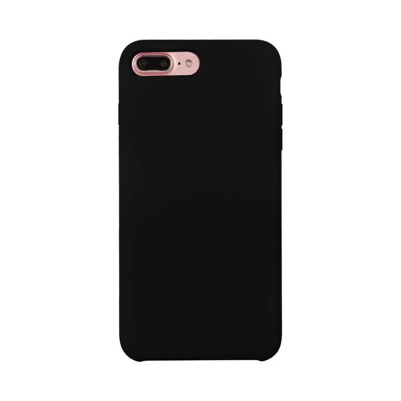 Роскошный официальный жидкий силиконовый чехол для iPhone 11 Pro Max X XS XR iPhone 6 S 6 S 7 8 Plus 6Plus 7Plus 8 Plus чехол для телефона - Цвет: Черный