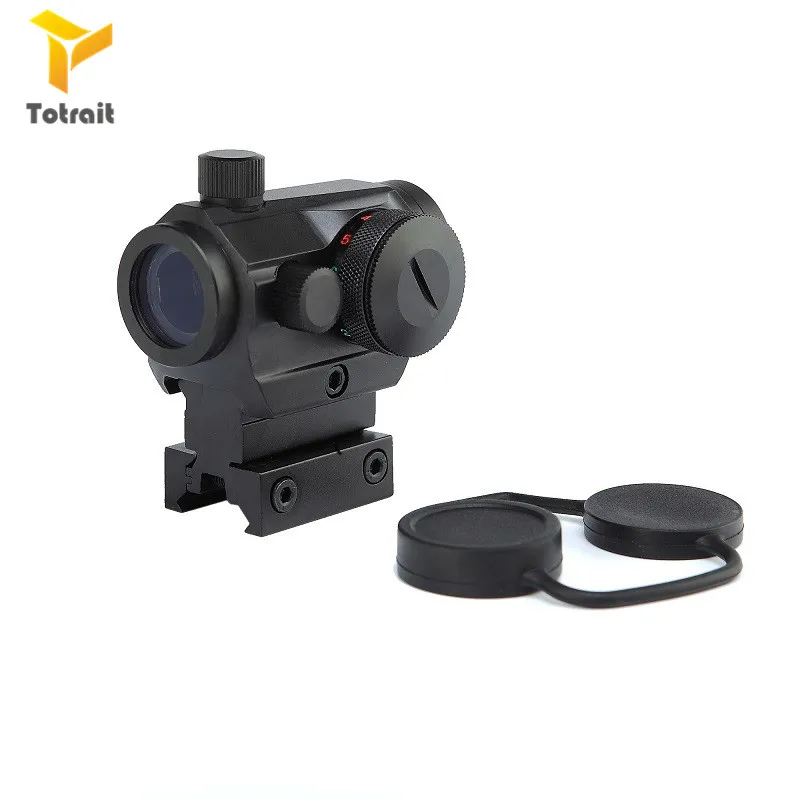 Totrait Тактический точечный прицел мини 1X24 T1 Rifescope прицел с подсветкой снайперский красный точечный прицел с быстрым выпуском красный точечный прицел