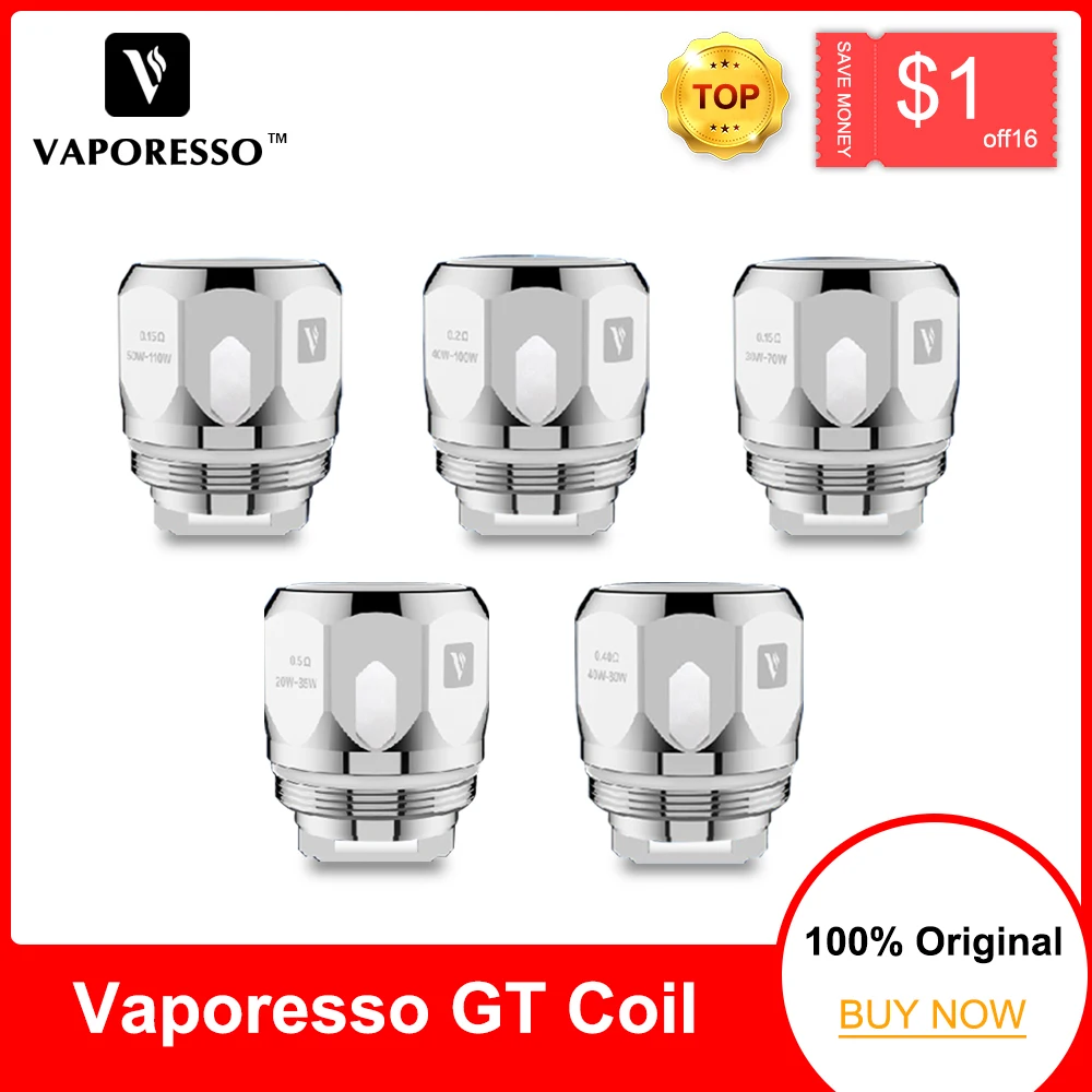 Электронная сигарета Vaporesso GT2 GT4 GT6 GT8 GT Mesh катушка для вейпа 3 шт. | Электроника