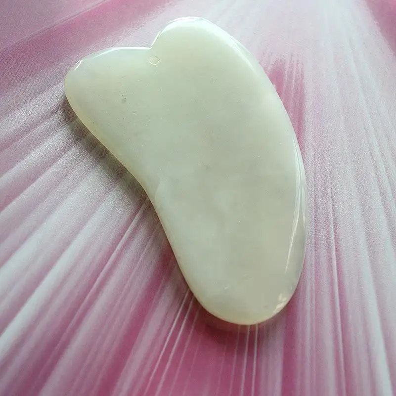 Массажер Gua Sha из смолы с розовым кварцем для лица, массажная доска Guasha из смолы натуральной смолы, массажный инструмент для выскабливания, Прямая поставка