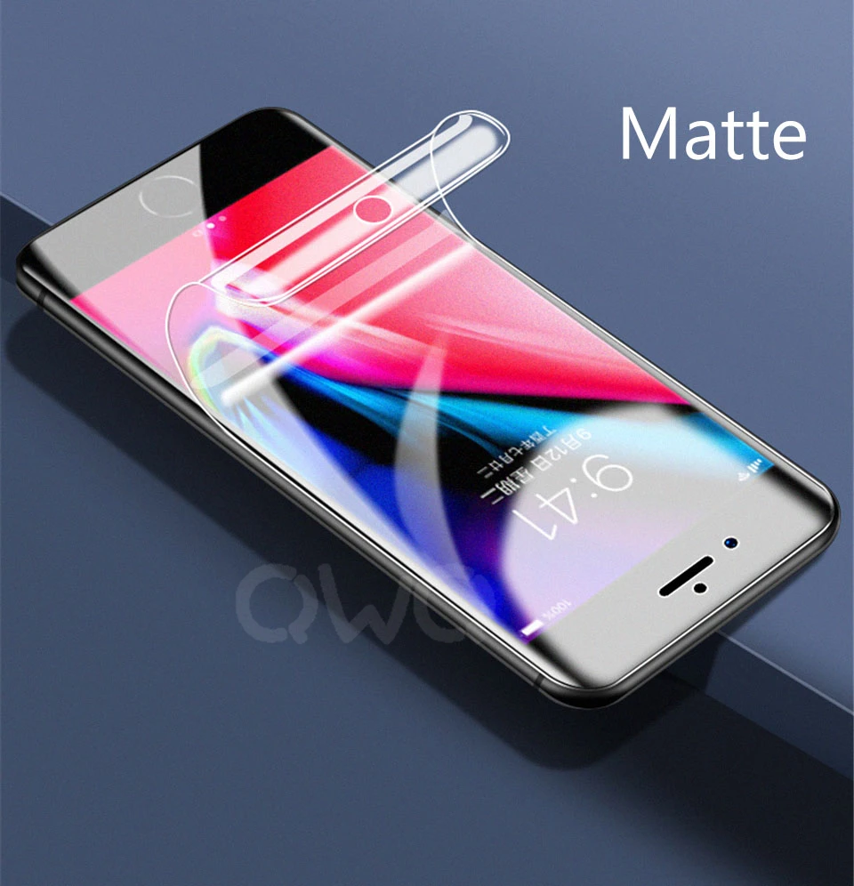 20D матовая Гидрогелевая пленка Защитная пленка для айфона iPhone 11 Pro XS MAX 6s 8 7 XR X Защитная мягкая пленка полное покрытие HD не закаленное стекло protector 9H Не закаленное стекло