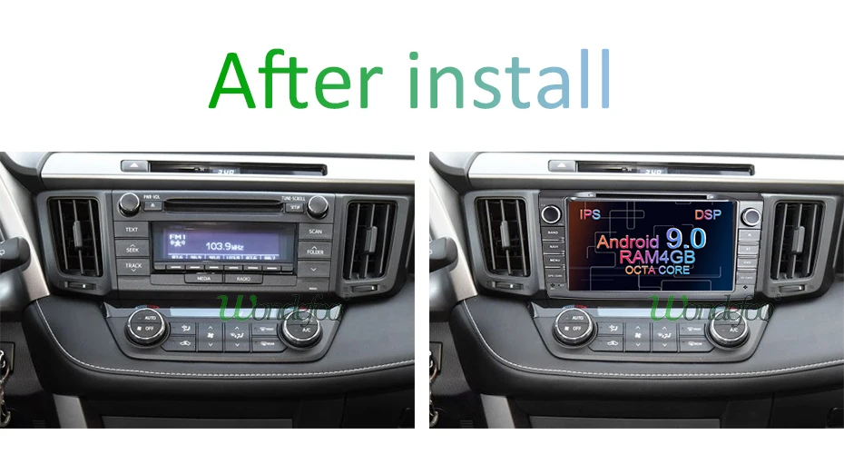 Best DSP AV output IPS SCREEN 4G 64G Android 9.0 Car GPS For Toyota RAV4 2013 2014 2015 DVD PLAYER multimedia navigation RADIO 5