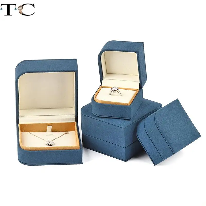 Mikimoto Pendant Necklace Jewelry Box Blue Velvet *NEW!* 