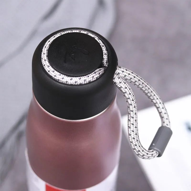 400/600ml 휴대용 보온병 커피 머그잔 컵 스테인레스 스틸 진공 플라스크 물병 야외 스포츠 사무실 여행 머그잔