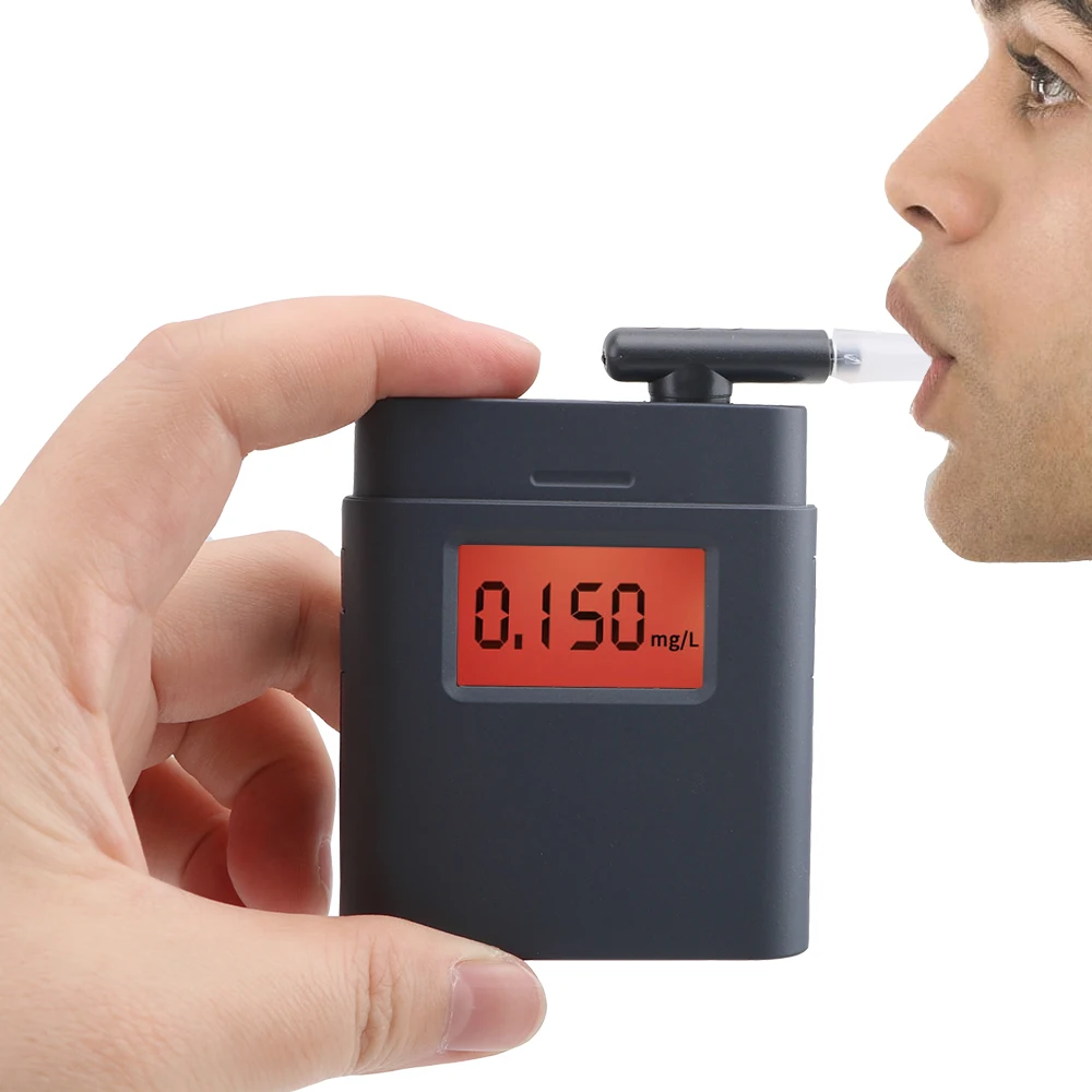 Digital Breathalyzer Breath Alcohol Tester Analyzer Test Tools Detector Device Small Car Accessories Motorycle Driver Universal