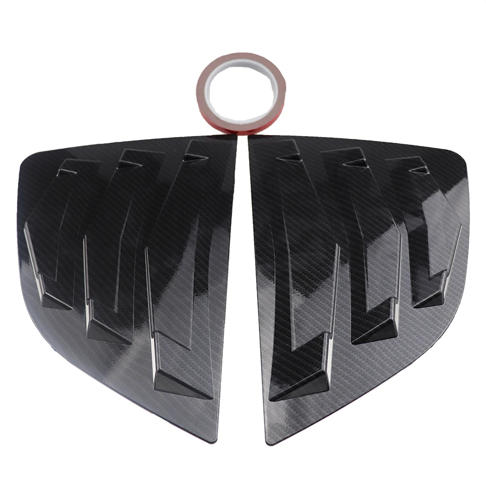 2 pcs/set Rear Quarter Window Louvers Spoiler Panel For Honda Fit Jazz Hatchback 2014-Panel Decoration Bonnet Vent Sticker car side window louver,car side vent sticker