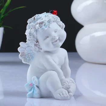 

Figure "Angel with a ladybug" white 8,5х10х14cm 3928090