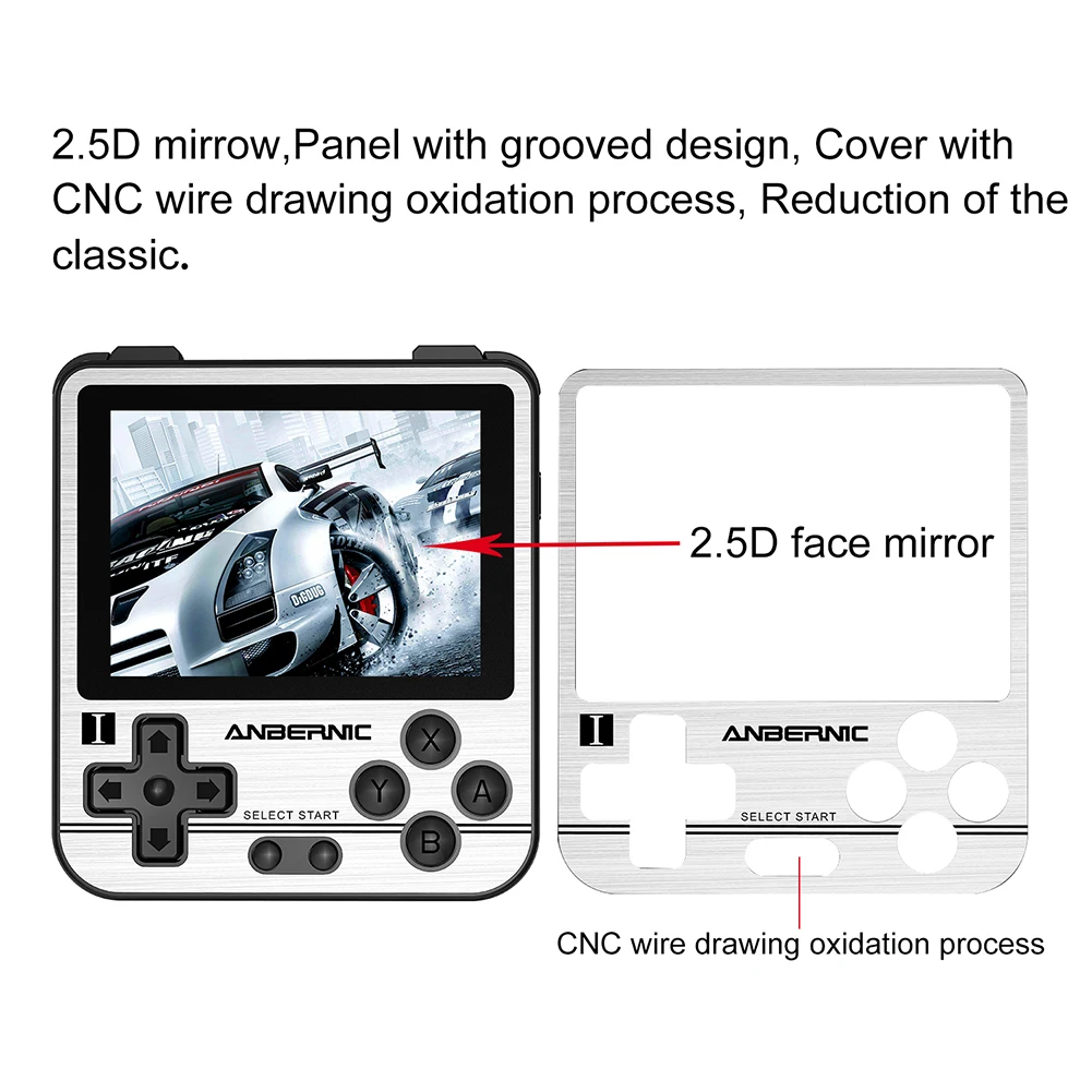 RG280V ANBERNIC Retro Game Console Open Sourse System CNC Shell PS1 Game Player Portable Pocket RG280 Handheld Game Console