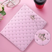 Роскошный умный чехол в клетку с короной для ipad /Air1 ipad 5 Air 2 ipad 6, чехол с подставкой из искусственной кожи, защитный чехол для планшета 9,7