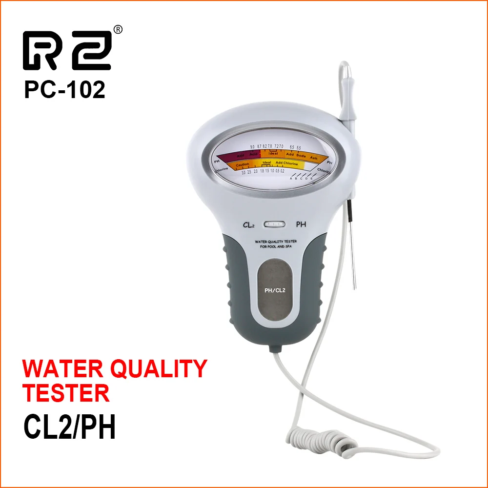RZ CL2 PH тестер проверяет детектор воды портативный без загрязнения хлора Цифровой PH тестер спа датчик бассейн Спа Аквариум