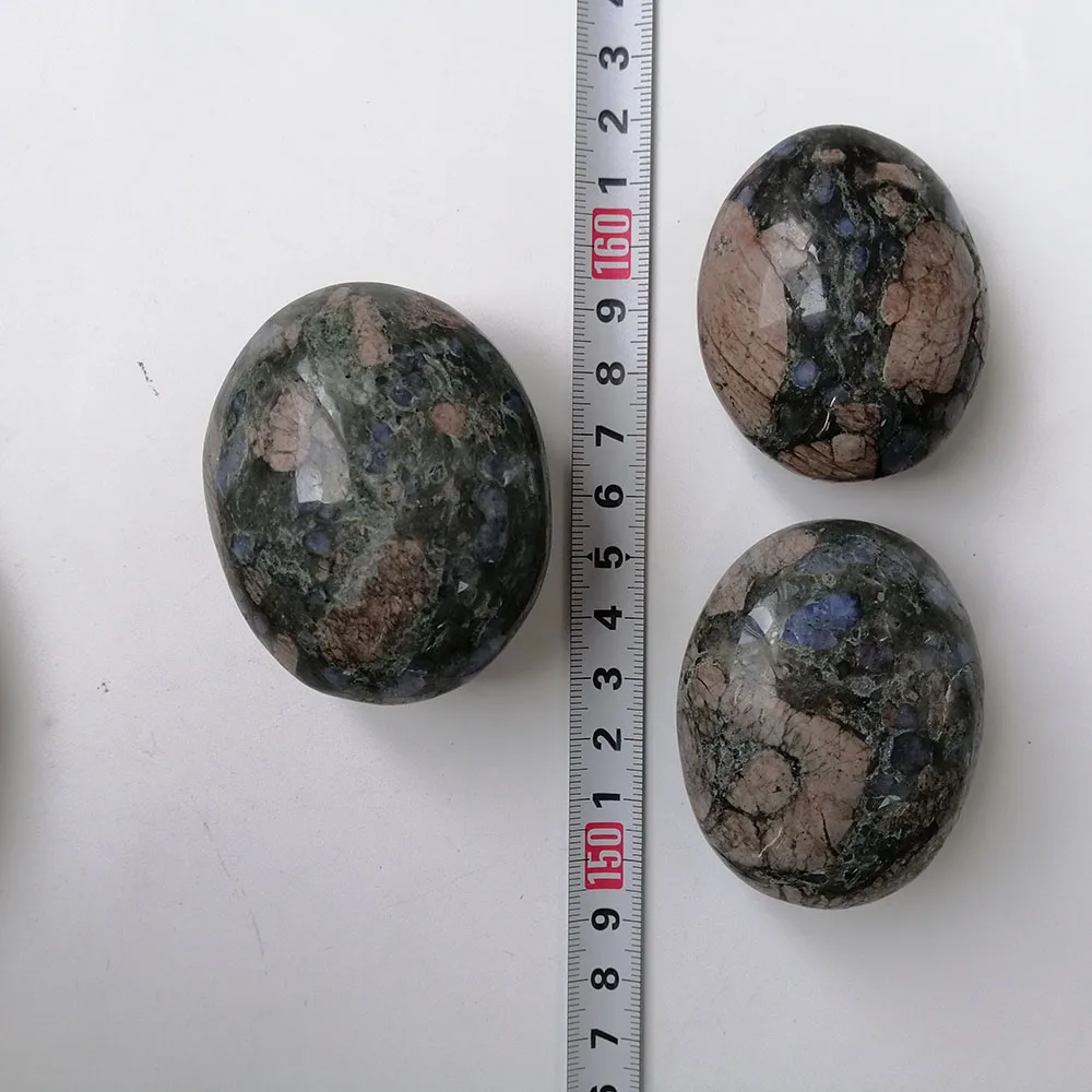 Высокое качество Glaucophane Пальмовая форма камня ручной работы для подарка и домашнего декора ZT
