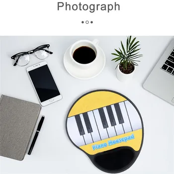 

Creative Musical Piano Key Pattern Mouse Mat Ergonomic Mouse Pad Support Wrist Comfort for Computer Laptop Gaming Accessories