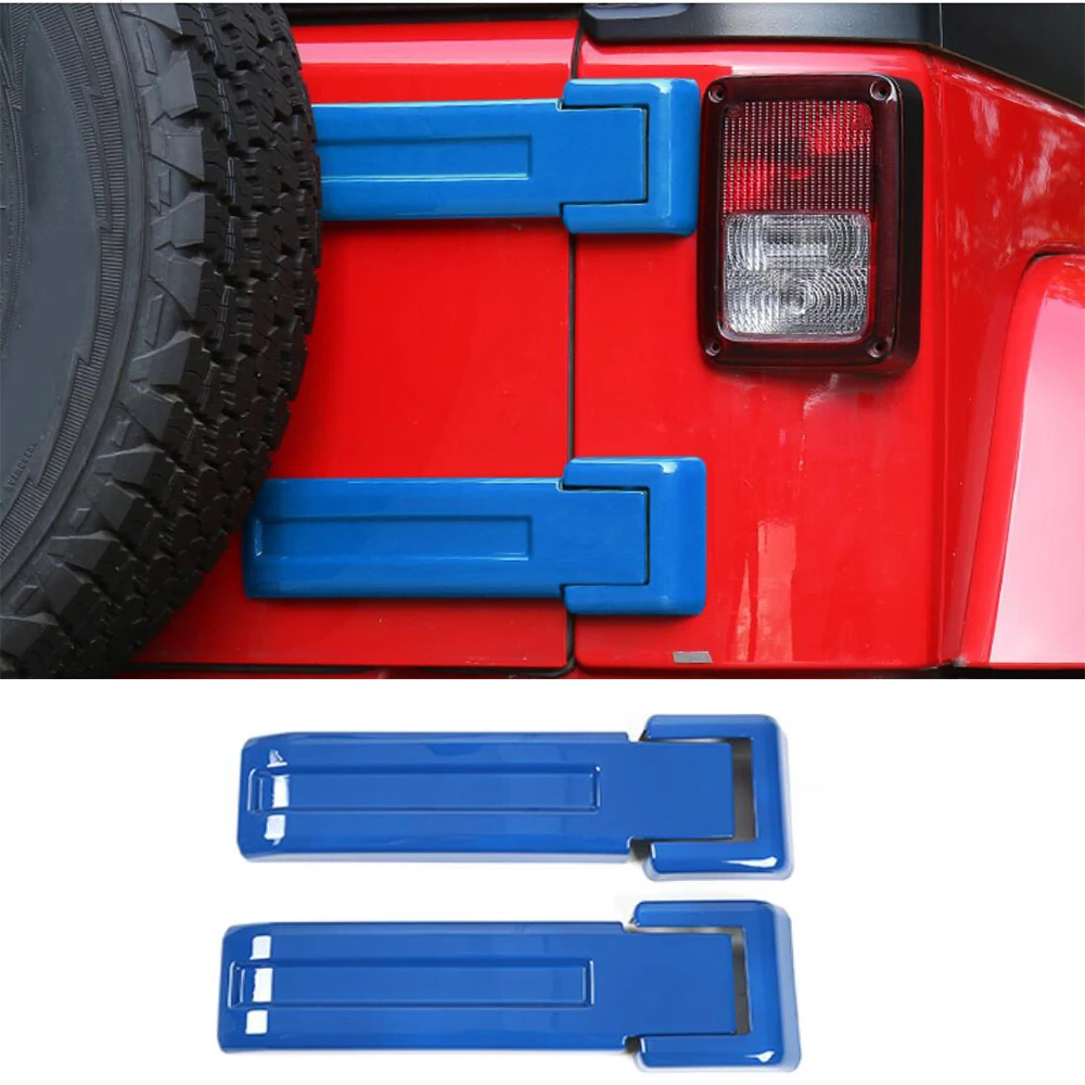 Для Jeep Wrangler JK Sports JKU 2007 2017 задняя дверь запасная крышка петли шины отделка|Панели и
