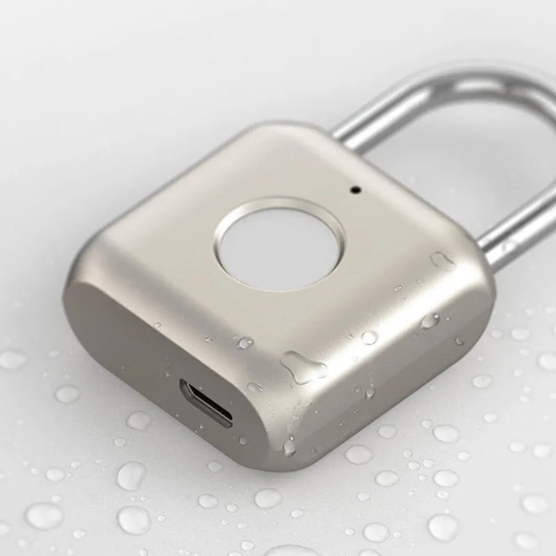 Новый смарт замок Xiaomi со сканером отпечатков пальцев USB Перезаряжаемый дверной