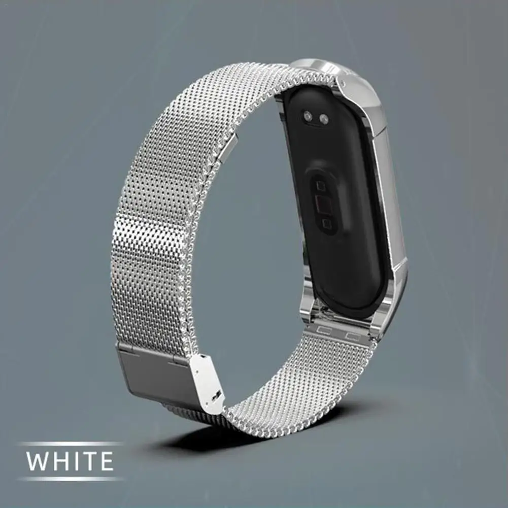 Сменный Браслет mi lan из нержавеющей стали, ремешок для часов mi Band 4 mi Band 4 mi Band 3 Xiao mi 4/3, умный Браслет