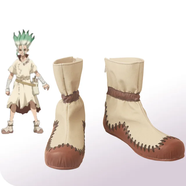 Аниме Dr. Stone Senku Ishigami Cospaly ботинки взрослые мужские сапоги наряд парик Хэллоуин