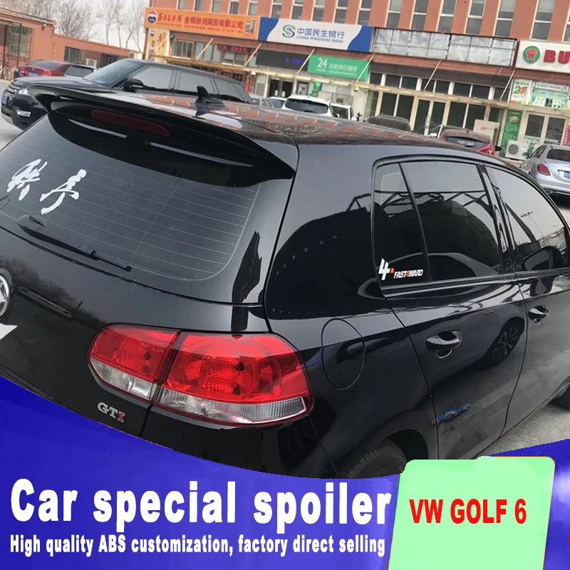 Спойлер для VW Golf 2010 2013 спойлер на крышу заднего стекла автомобиля крыльев
