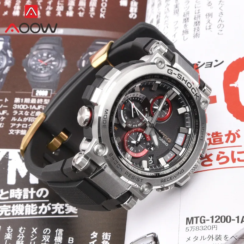 Tali Karet UNTUK Casio G-SHOCK MTG-B1000 G1000 Stainless Steel Ring Pria  Pengganti Gelang Tali Aksesoris Alat Gratis _ - AliExpress Mobile