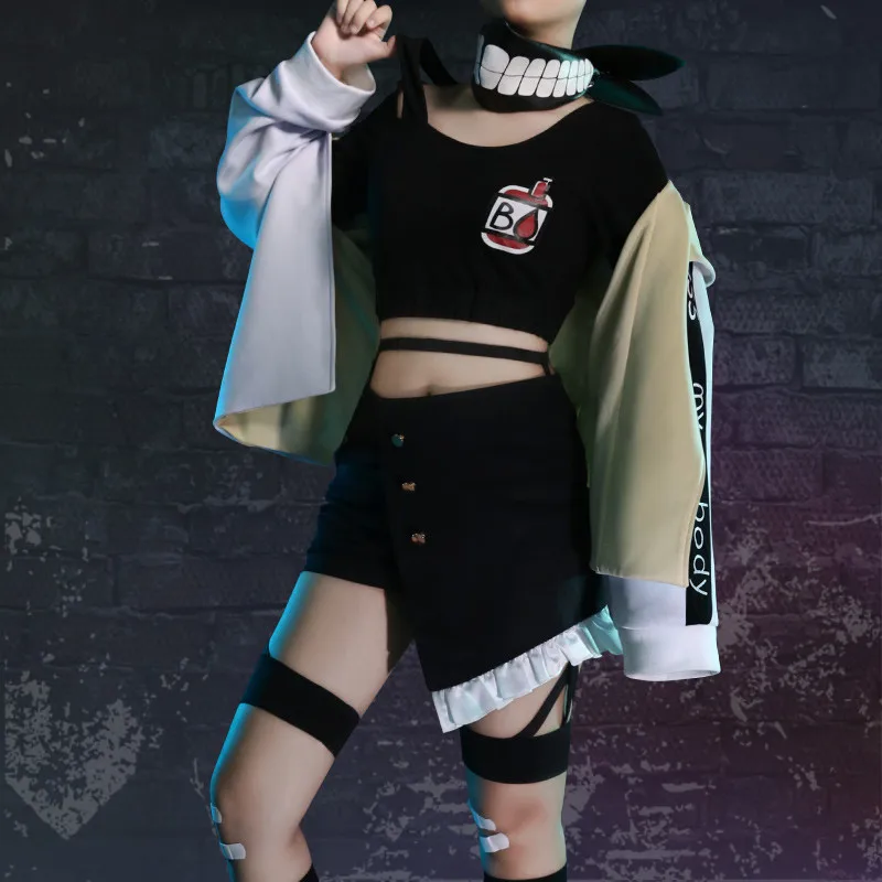 My Hero Academia Himiko Toga Coat Skirt Full Set Synthetic Wig 