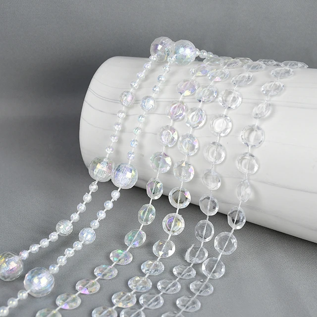 Pearl Garland String Decorations  Faux Pearl Jewelry Chain String - 3  Garland - Aliexpress