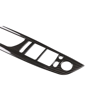 

Armrest Window Switch Stickers Carbon fiber style ABS For BMW X5/X6 Car Auto 4Pcs