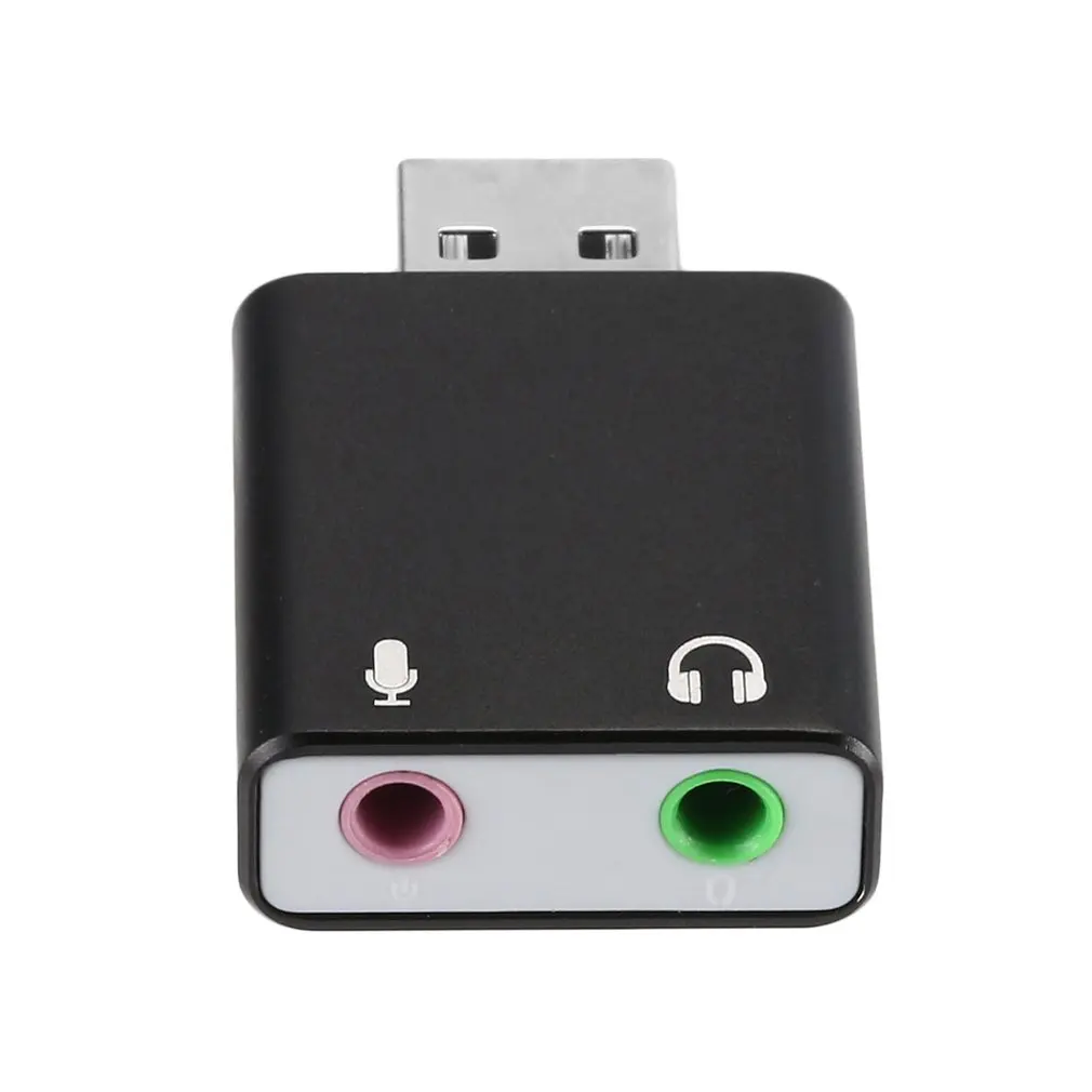 Hifi Magic Voice 7,1 CH звуковая карта USB с 3,5 мм динамиком, разъемами для наушников и микрофона, совместимыми с Windows, Mac