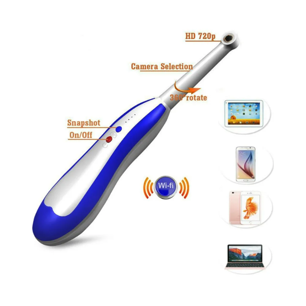 

WiFi HD Intraoral Endoscope Wireless Dental Camera LED Light Monitoring Inspection for Dentist Oral Real-time Video