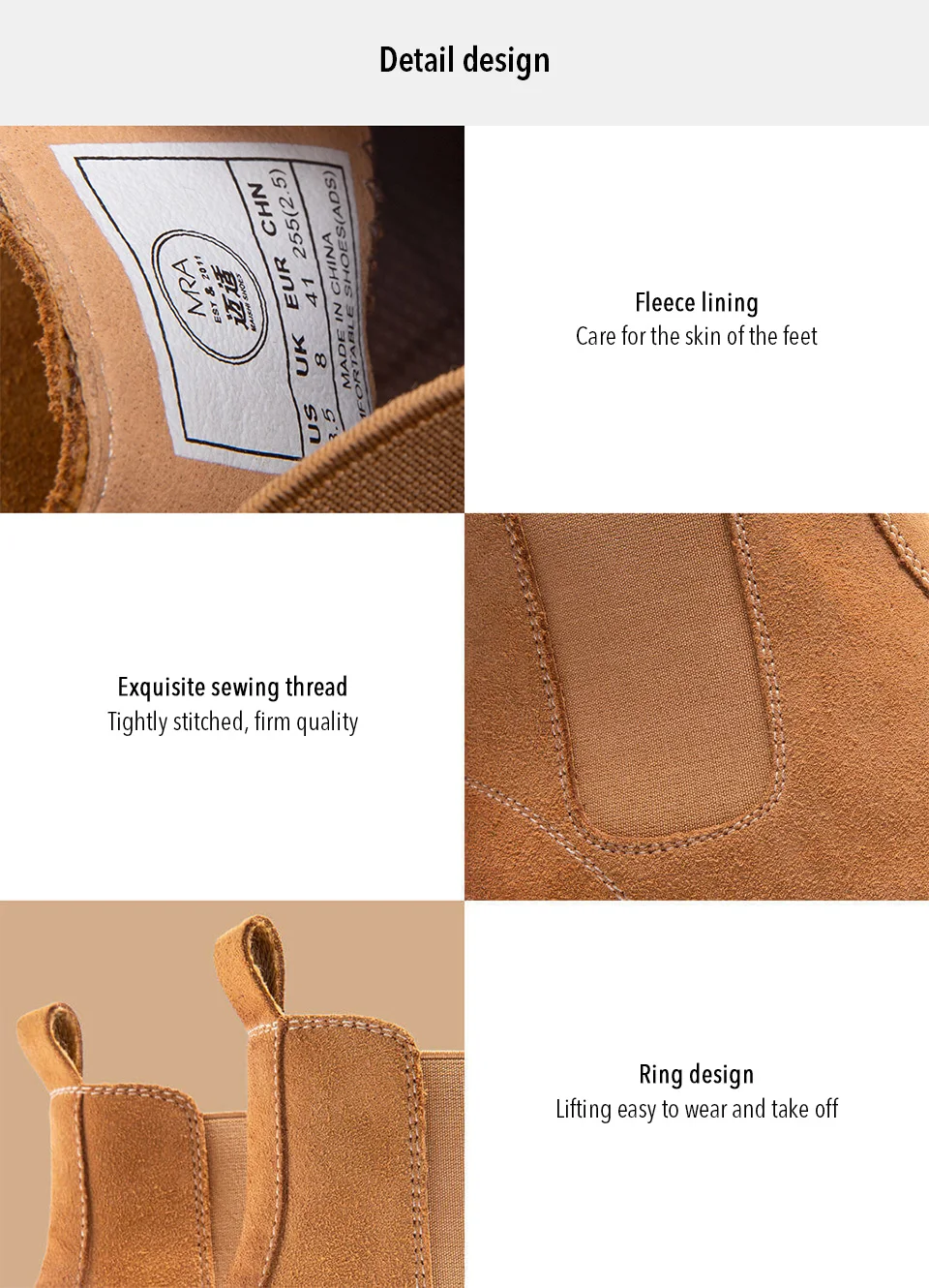 Xiaomi Mijia Maishi кожаные ботинки челси модная удобная мужская обувь Англия мягкая легкая замшевая ткань ретро круглый носок