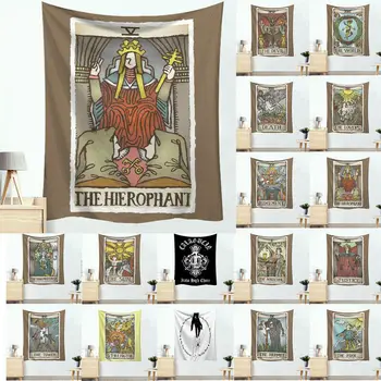 

Tarot Tapestry Mandala Tapestry Bohemia Gypsy Pattern Blanket Tarot Indian Ethnic Tapestry Home Decoration Throw