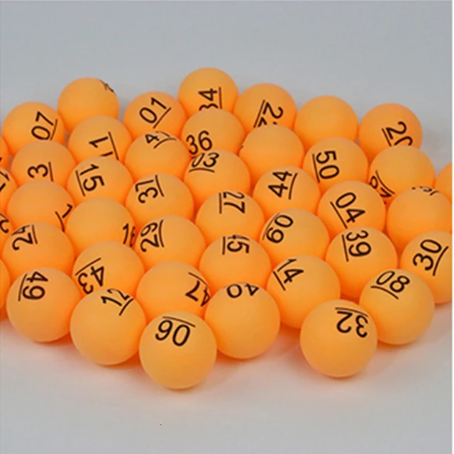 50pcs / pack Balles de ping-pong colorées 40mm 2.4g Divertissement