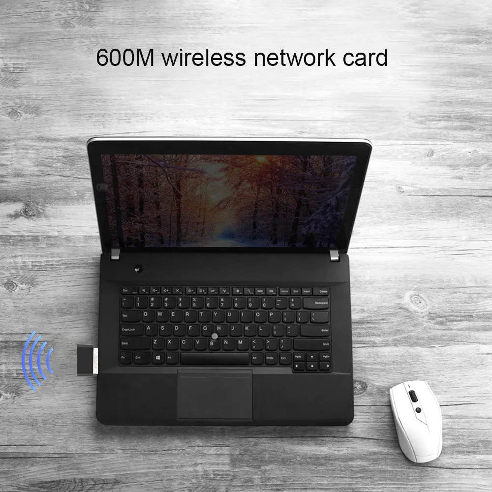 KEBIDU USB WiFi Adapter 600Mbps Wifi Antenna PC Network Card Dual Band 2.4+5.8Ghz usb Lan Ethernet Receiver Realtek RTL8811