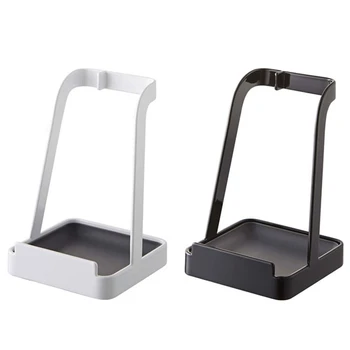 

Pot Lid Rack Rest Stand Spoon Holder Pot Lid Shelf Cooking Dish Rack Pan Cover Stand Kitchen Accessories White