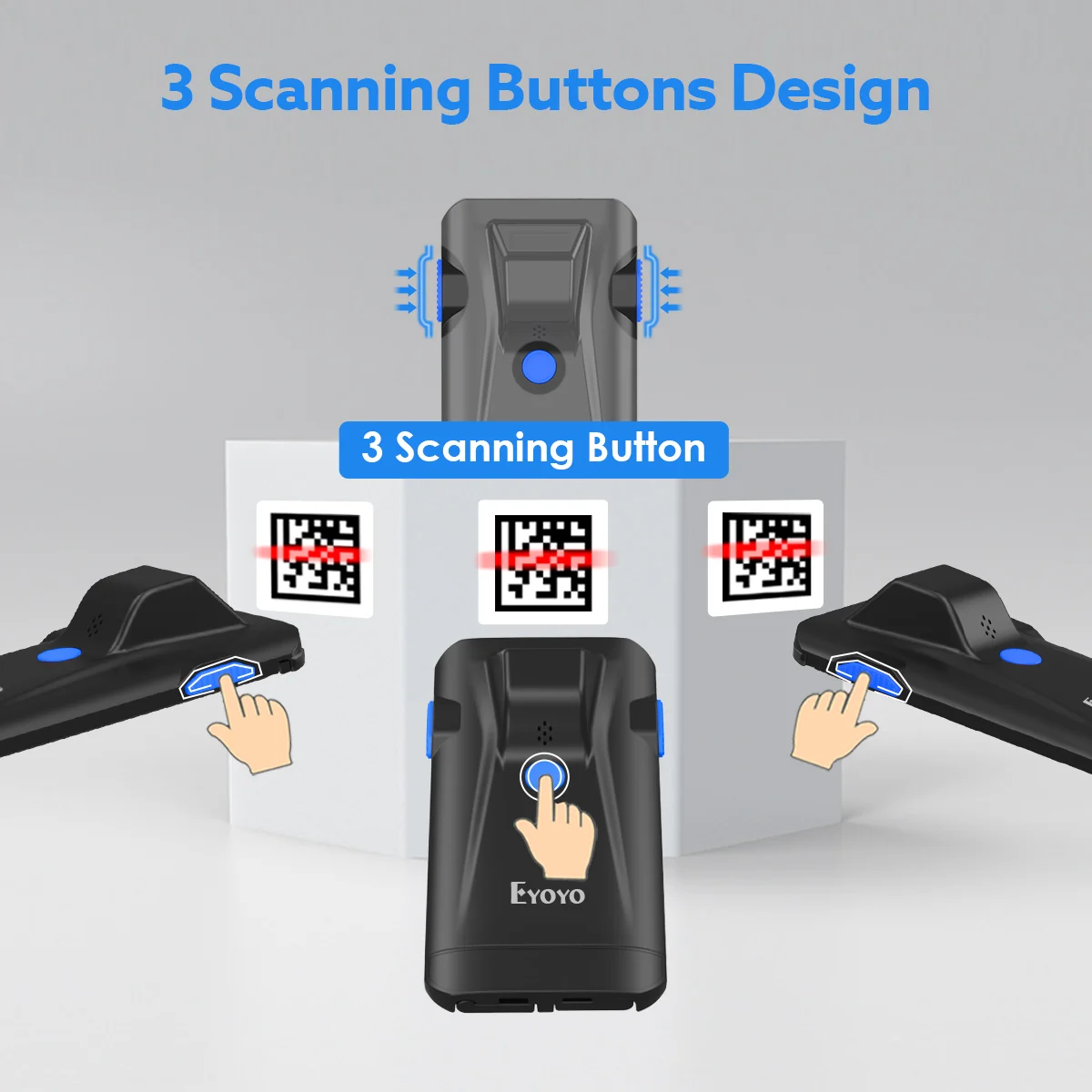 2D Phone Back Clip Bluetooth Barcode Scanner Portable Barcode Reader Data Matrix Code 1D 2D QR Scanner Android IOS System 5 2D Phone Back Clip Bluetooth Barcode Scanner Portable Barcode Reader Data Matrix Code 1D 2D QR Scanner Android IOS System - Image 5
