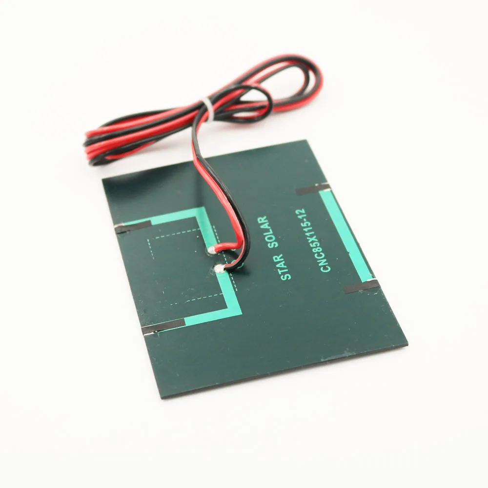 12V 1,5 W 125mA продлить провода Панели солнечные поликристаллические кремниевые DIY Батарея Зарядное устройство небольшой мини солнечная батарея кабель игрушка solarlight12V