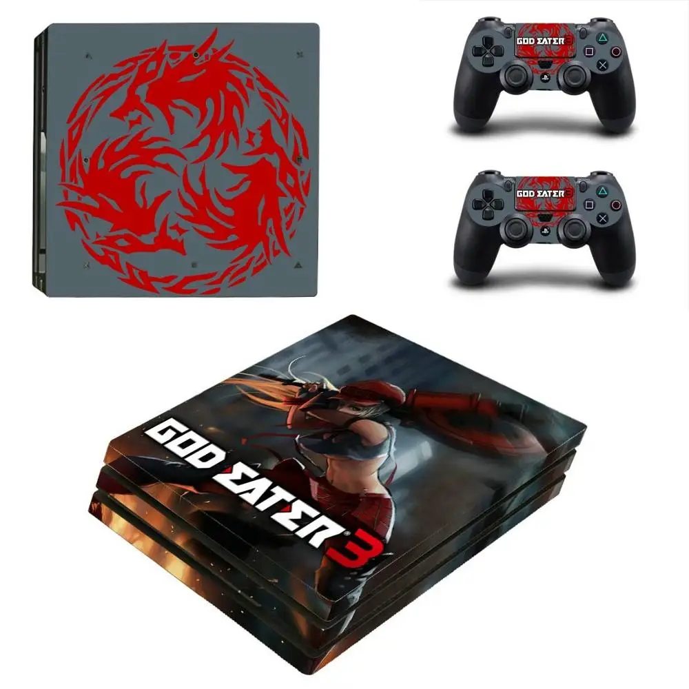 God Eater PS4 Pro стикер s PS 4 Play станция 4 Pro виниловые наклейки на кожу Pegatinas для playstation 4 Pro консоль и контроллер