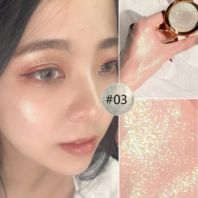 Highlighter Facial Palette Makeup Glow Kit Face Contour Shimmer Powder Body Base Illuminator Highlight Cosmetics - Цвет: 1