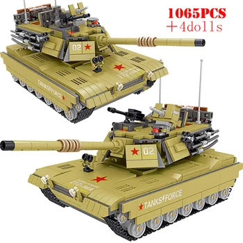 

Military China 96A Main Battle Tank Vehicle Building Blocks Army Weapons Technic Bricks Educational Toys For Children Kids Gifts