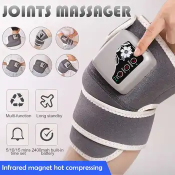 

Electric Knee Vibration Massage Heating Infrared Joint Back Massager Shoulder Elbow Brace Support Wrap Knee Treatment massageado