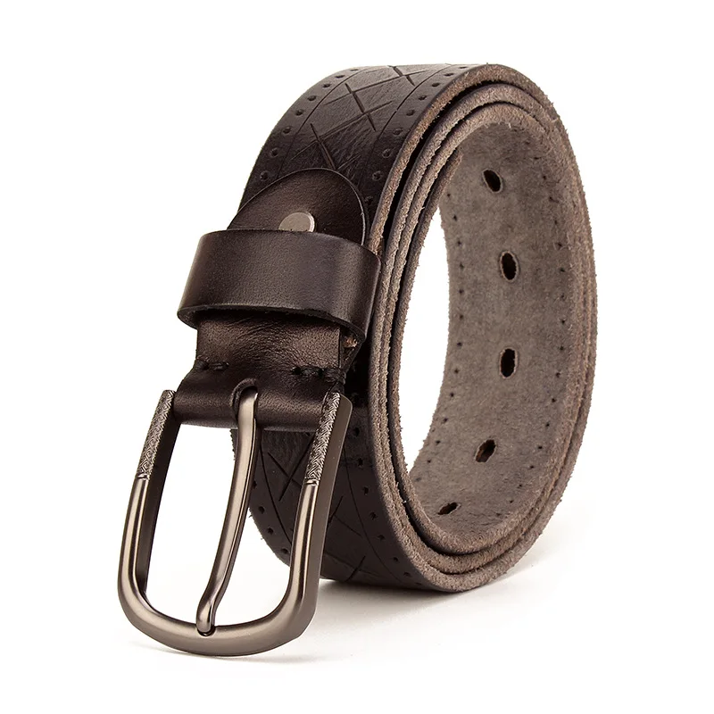 

First layer cowhide washed retro belt men's leather pin buckle pure cowhide belt youth handmade all-match jeans belts
