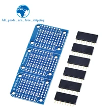 TZT Tripler Base V1.0.0 płyta modułu z pinami D1 Mini aktywne komponenty układy scalone dla WEMOS