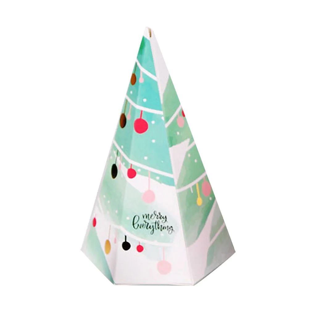 5 шт./компл. Рождественский Подарочный мешок бумажный упаковка крафт бумажное