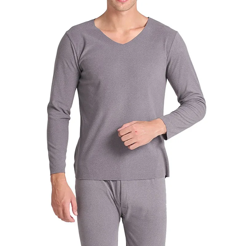 mens thermal long johns Winter Plus size Thermal underwear men 9XL 8XL 7XL 6XL 5XL Bust 160cm V neck warm Underwear man best long underwear