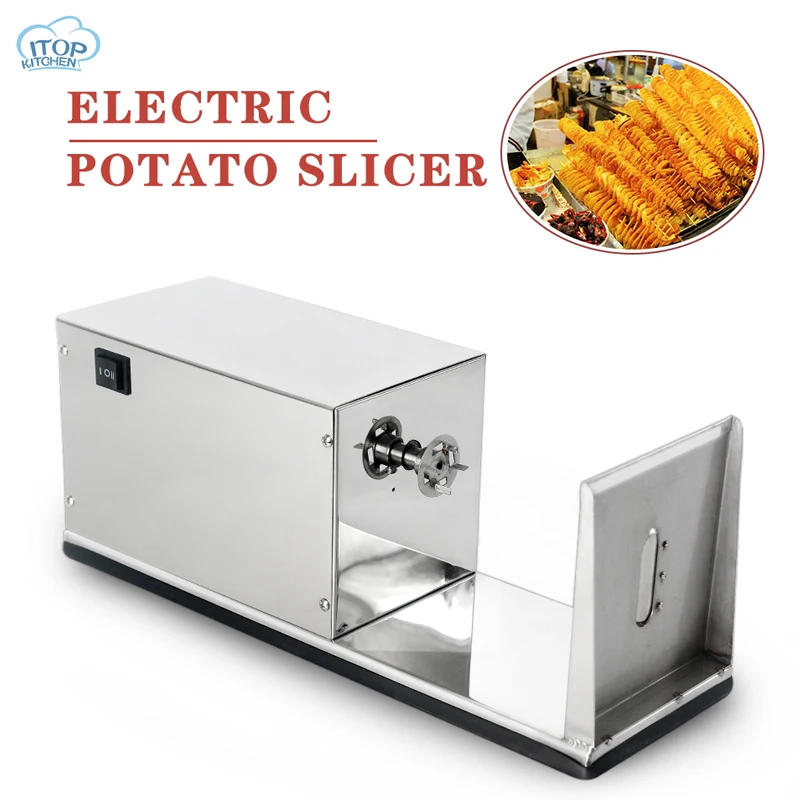 Best Price Electric Potato Spiral Cutter Machine Commercial Automatic Tornado Potato Slicer Tool Potato Twiste vegetable Spiralizer Machine