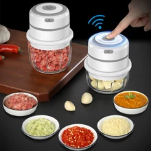 

Electric Kitchen Garlic Mini Processor Electric Meat Grinder Processor Meat Grinder Chopper Crusher Rechargeable Blender Gadget