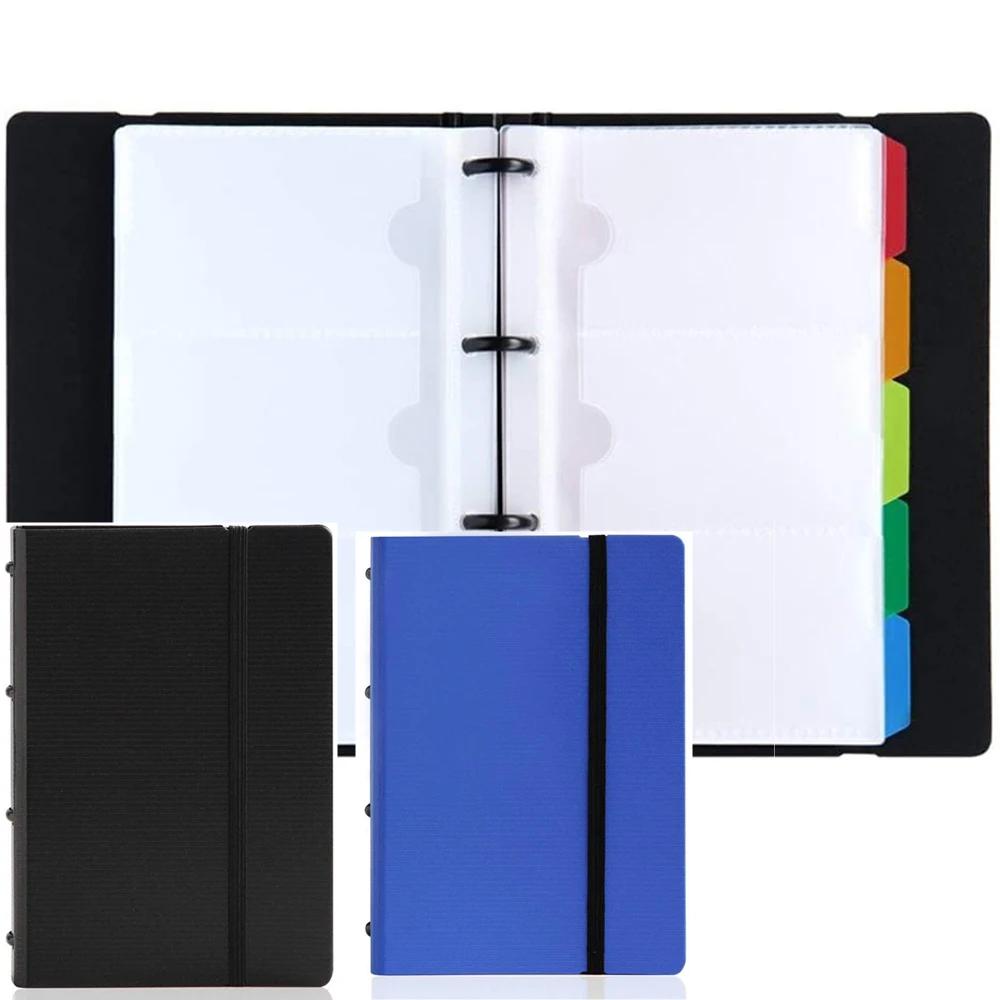 

Business Card Organizer Holder Book, Credit Binder File Sleeve Storage, Name Card Holders Men & Women, 5 Index Tabs
